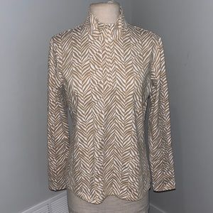 J. McLaughlin  1/4 Zip Pullover Top Size Medium